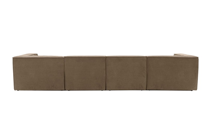 Atelier Del Sofa Sora Sofá Esquinero con Pouf - Marrón Atelier Del Sofa Sora Sofá Esquinero con Pouf - Marrón